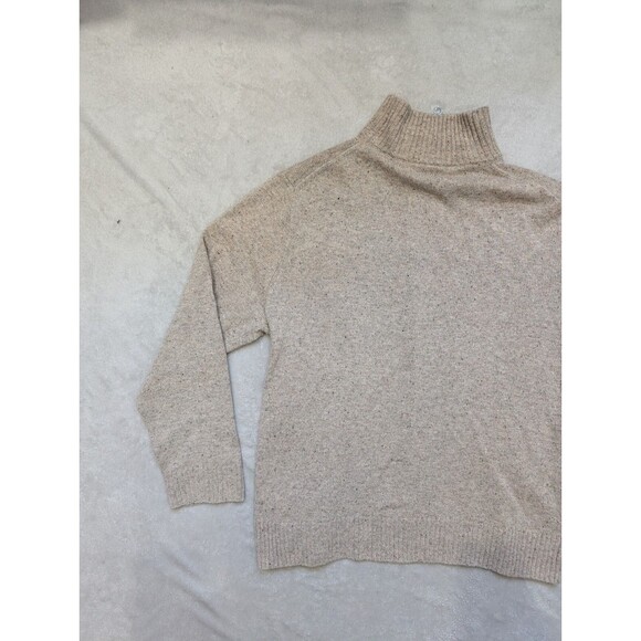 J Crew Merino Wool Sweater Mens Large L 1/4 Zip Long Sleeve Pullover - Picture 9 of 9